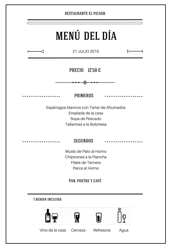 Elpicaor_ibi's tweet photo. Ya tenemos el Menú 21 de Julio de 2015 – Restaurante el Picaor disponible en nuestra web: http://t.co/tEcqLdZZ5D … http://t.co/yqtLJ6iKgi