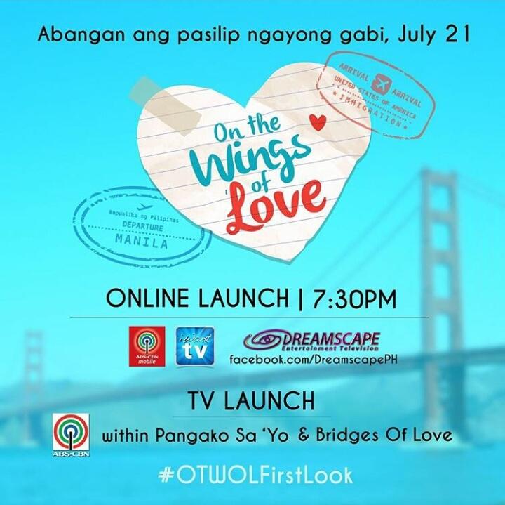 WeLoveJaDine's tweet photo. TV launch of On The Wings Of Love within PSY and Bridges Of Love and 7:30pm Online Launch

#OTWOLFirstLook http://t.co/p52g8ZqCHj