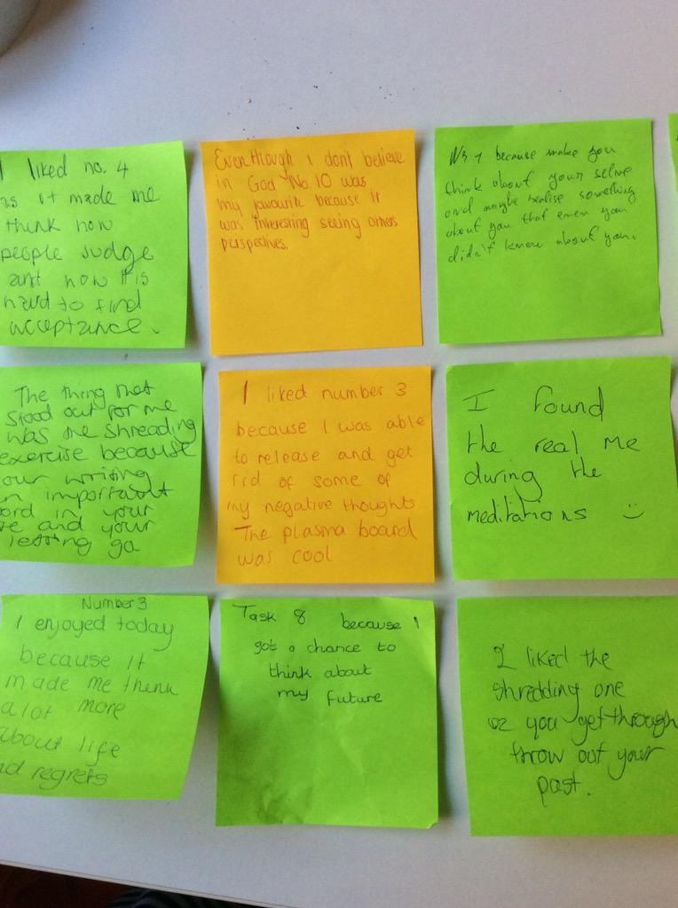 snailsarah's tweet photo. Great day in school yesterday with @Youthscape doing Breathe from @dare2engage. Profound reflections from year 10. http://t.co/mL9LoZKqc2