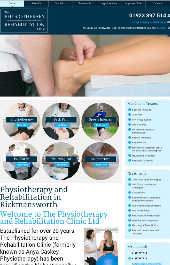 Take a look at our brand new Physiotherapy #website here physio-rehab.co.uk