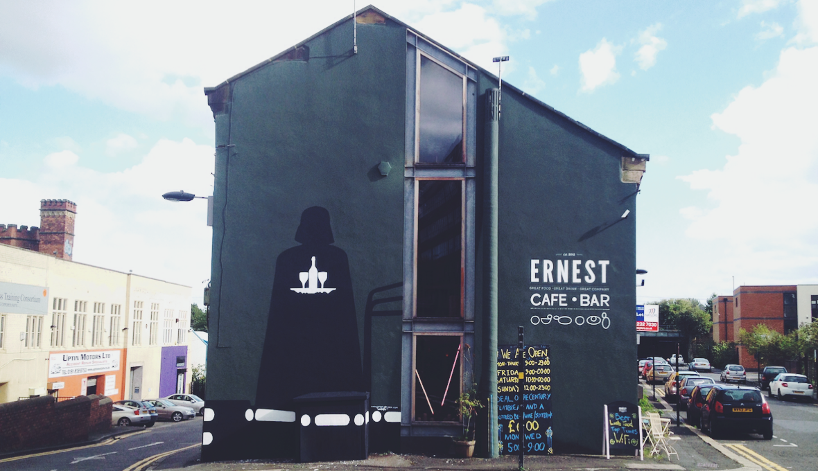 BattleOTBurger's tweet photo. With a Jedi of a Vegetarian burger @weareernest will also be providing a fully carnivorous offering from the Darkside http://t.co/e5knunMYAJ