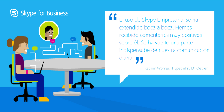 Dr. Oetker usa Skype Empresarial para conseguir en 40 países sus objetivos de negocio spr.ly/6018BD7Yp