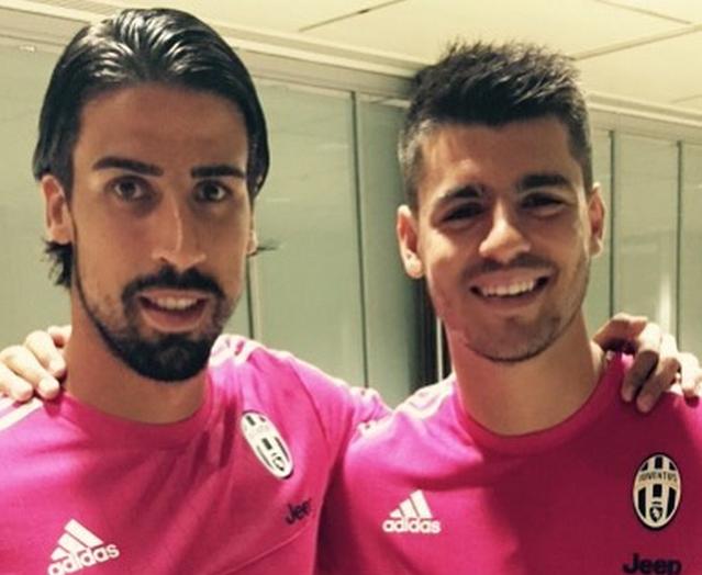 DZonaMadridista's tweet photo. Los ex madridistas #Morata y #Khedira se reencuentran en la #Juventus. http://t.co/8XrWZILfwp