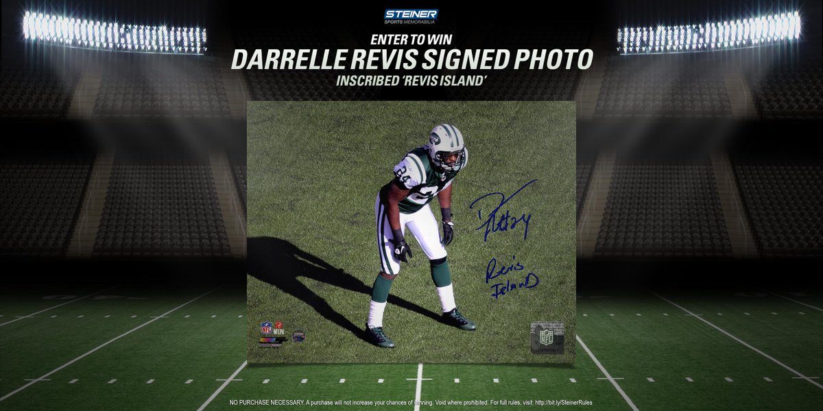 steinersports's tweet image. Celebrate the #SICover boy’s @nyjets return by entering to win a 'Revis Island' signed photo » bit.ly/revisisland