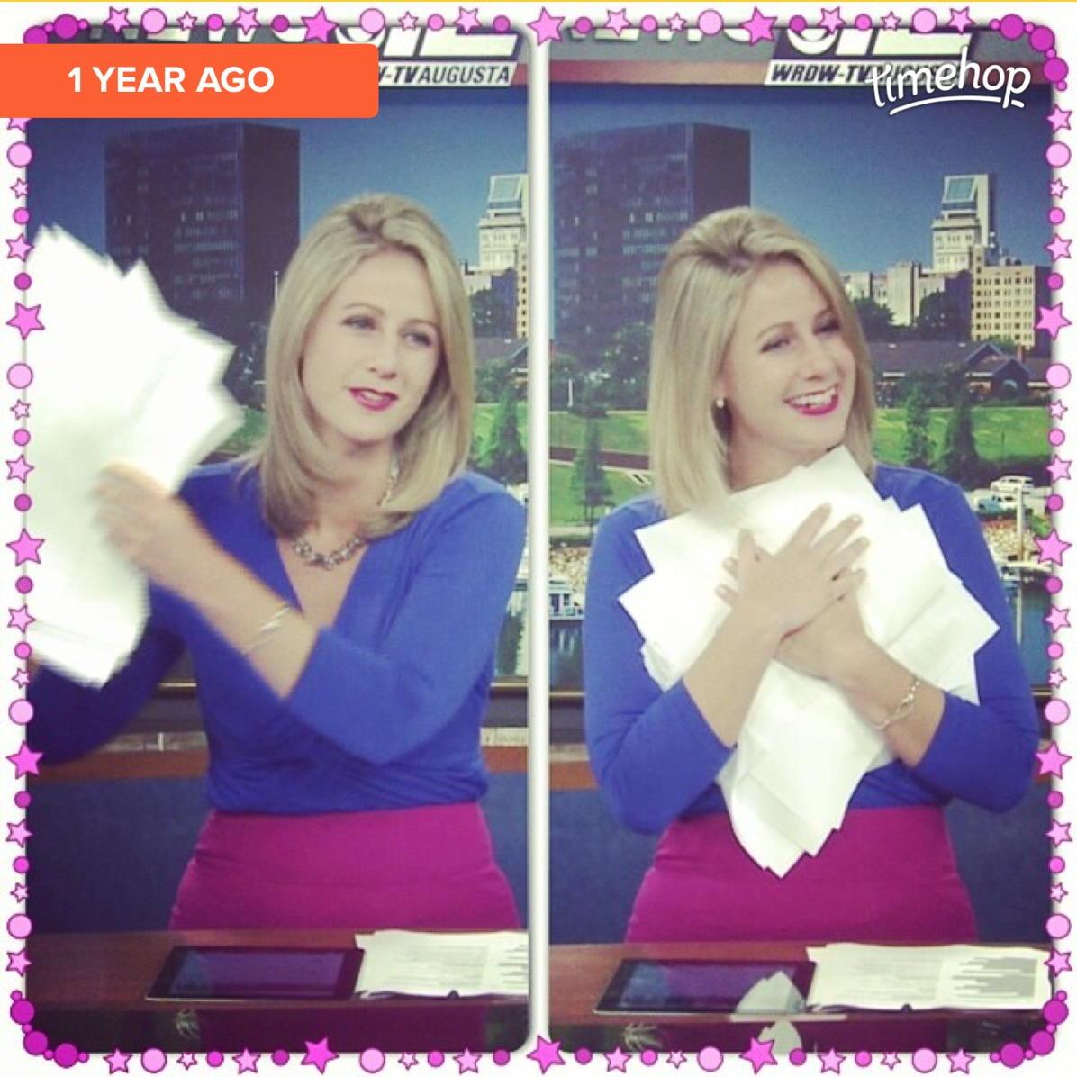 JessicaLynnDill's tweet photo. #timehop wearing the same shirt and necklace today as I was a year ago. #awkward #time2shop http://t.co/rKD5FpVAN6 http://t.co/5CS552V1E3