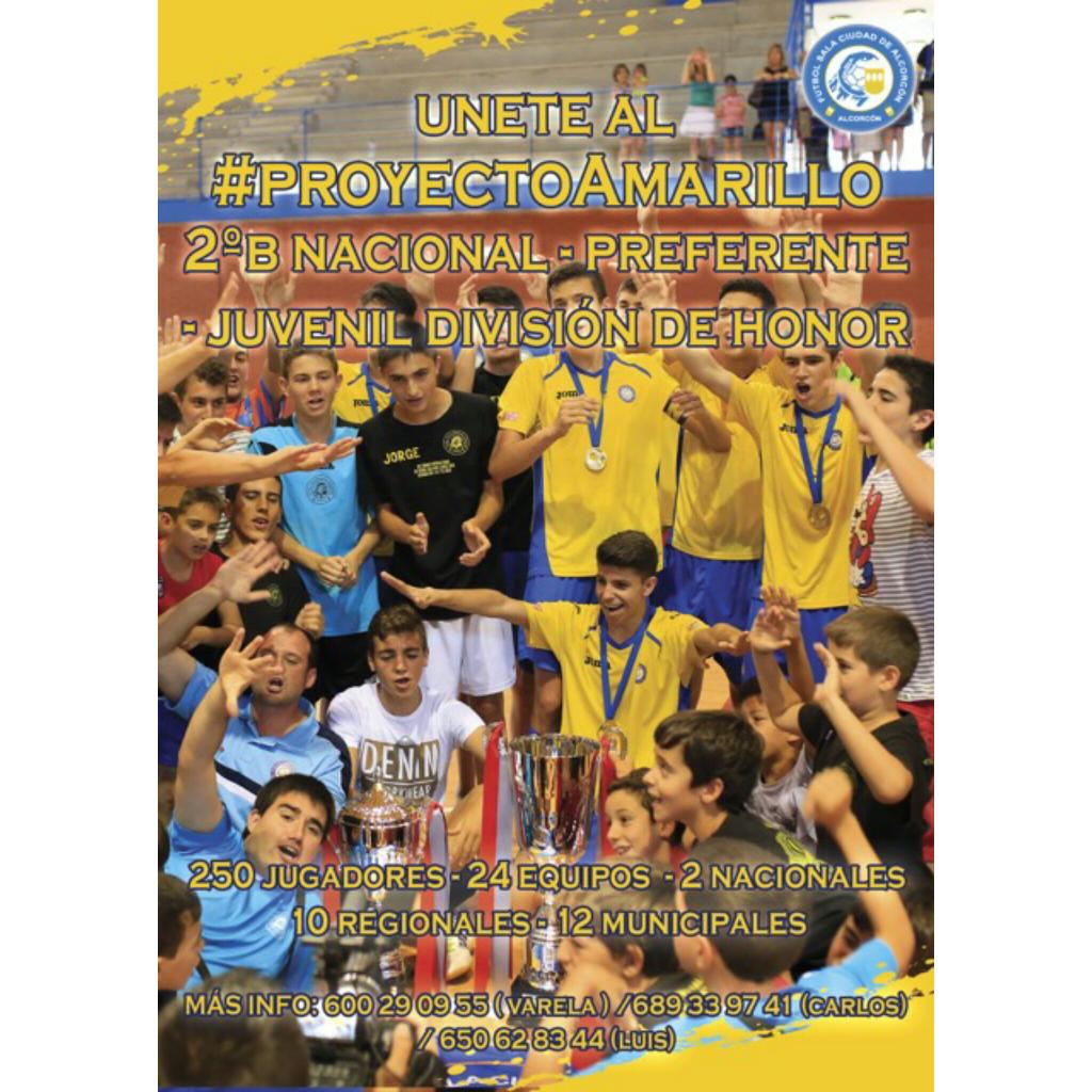 ADAlcorconFS's tweet photo. Únete al #ProyectoAmarillo 2B - Preferente - Juvenil División de Honor. No lo dudes, contactanos!! 
¡Te esperamos! http://t.co/zfYUdtPqPe