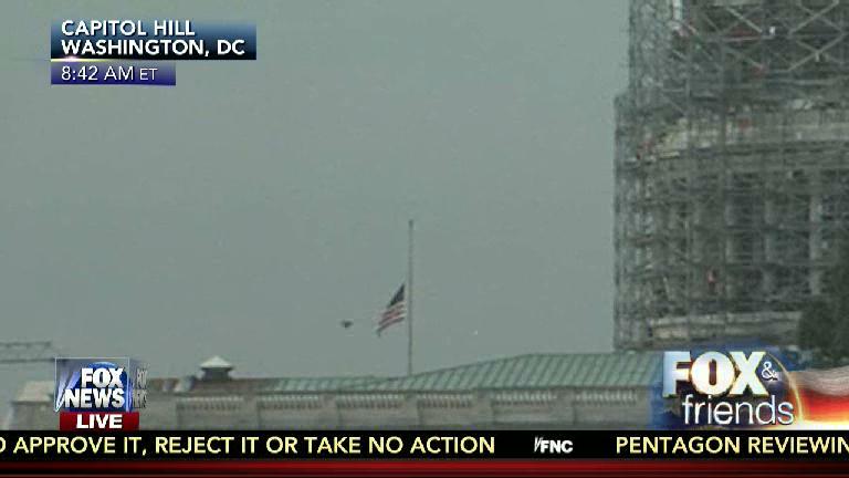 foxandfriends's tweet image. BREAKING: @SpeakerBoehner has ordered the flags at the Capitol to fly at half-staff #Chattanooga