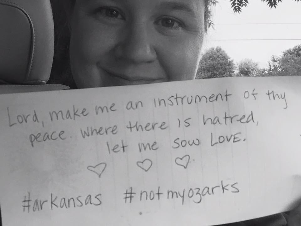 NotmyOzarks's tweet photo. @dailyyonder @ArtoftheRural Amen, sister. Love will win the day! #notmyOzarks #NotmyRural #LoveNotHate http://t.co/CTXTgZhX86