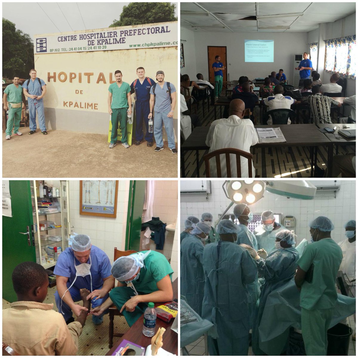 JacksonHealth's tweet image. Podólogos de Jackson realizaron 13 cirugías en #Togo #Africa a pacientes con defectos #congénitos en piernas/pies.