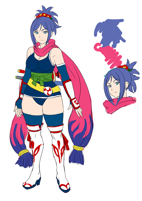 普通絵注意。うちのムサシさんコス新しくすると言って半年以上放置してたんで思い出したように進めてみたものの、また髪型とカラーいじっただけで終わった。来年頑張ろう。 