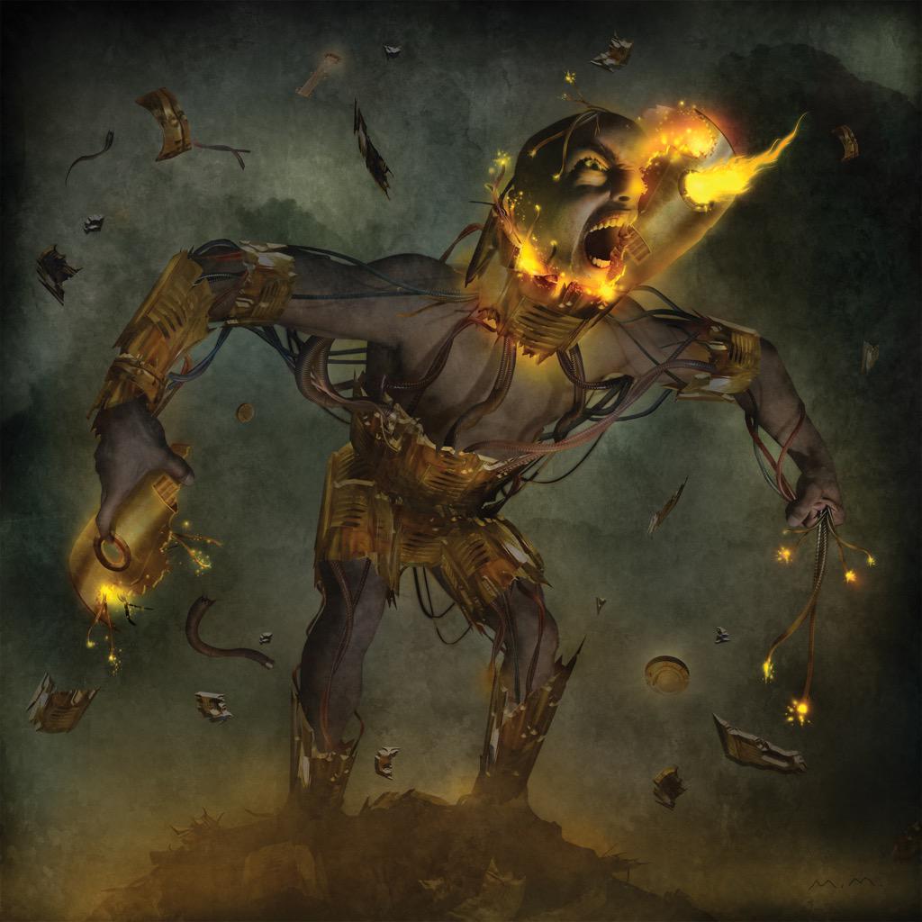 museband's tweet photo. "Revolt" // Artwork by Matt Mahurin // #MuseDrones // http://t.co/6KlsptcYk0 http://t.co/VBfCNLUJRv