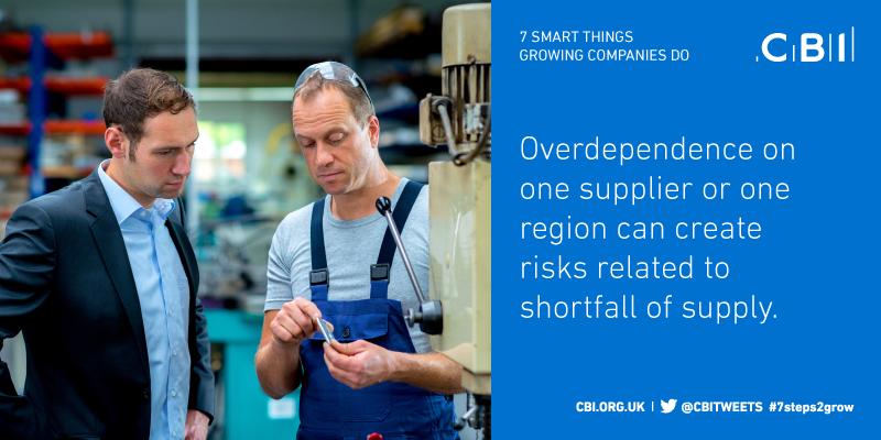 CBItweets's tweet photo. Can over dependence on one supplier create risks? http://t.co/J2nHWpTsoi #MSBMatters #7steps2grow http://t.co/U4LIwn7WmA