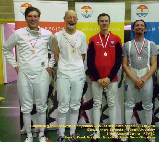 rtwfc's tweet photo. Roberto Steiner from the RTWFC winning Silver at the London Region #Epee Novice Competition 2015. Well done Roberto! http://t.co/dXY7MOOkS2