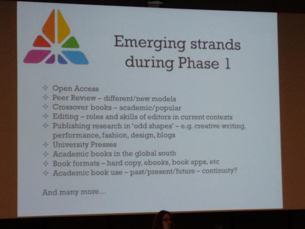 RichardACarter2's tweet photo. Key goals and emergent research strands of @AcBookFuture at @IMS11Exeter #IMS11 #DigitalHumanities http://t.co/xG30vAR1tK