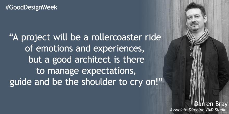 MyHomebuilding's tweet photo. The role of a good #architect according to @DbrayArchi from @PADstudioUK #GoodDesignWeek http://t.co/psEpa2M0LU