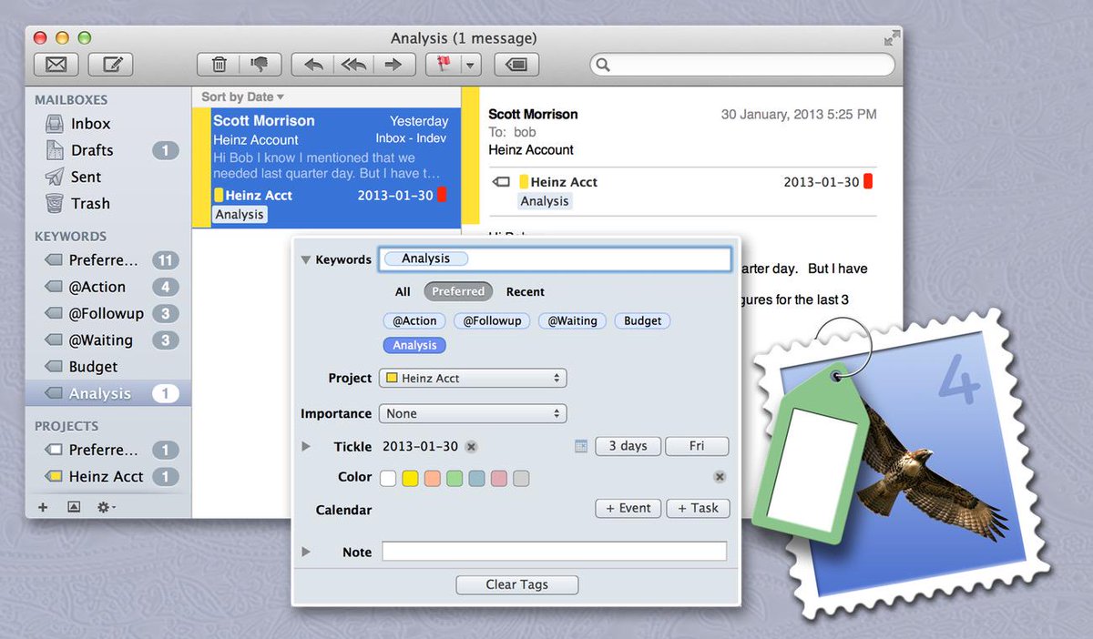 thesweetsetup's tweet image. MailTags 4: Organize and Find your Email (Sponsor) 

thesweetsetup.com/mailtags-4-org…
