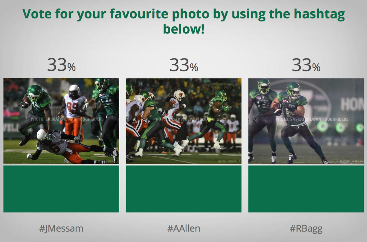 sskroughriders's tweet photo. To follow the voting action visit http://t.co/7NBhkxtbvU  Make sure you use the hashtags #JMessam, #AAllen, #RBagg http://t.co/vifXW0rAfU