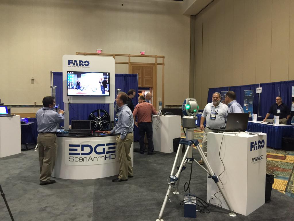 FARO_TechInc's tweet photo. #CMSC2015 is off to a great start! Come by and check out the latest in 3D Measurement. http://t.co/EmsE11kOUp