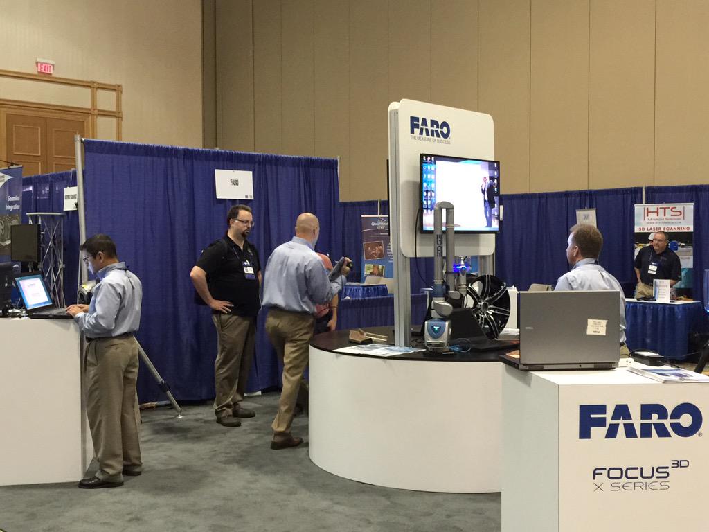 FARO_TechInc's tweet photo. #CMSC2015 is off to a great start! Come by and check out the latest in 3D Measurement. http://t.co/EmsE11kOUp