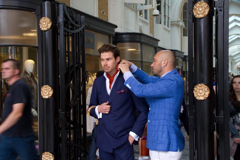 MintEditionMag's tweet photo. @scabal #SavileRow shoot with @MintEditionMag editor Maxwell Higgs #Dapper http://t.co/URULJTRUaV