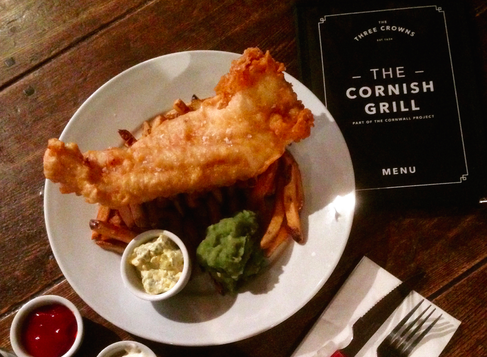 phil_o_smith's tweet photo. Cracking #Fish &amp; #Chips from @cornishgrill at the @threecrownsn16 !

Up there with the best!

@try_this_for http://t.co/7u6JKL2XeZ