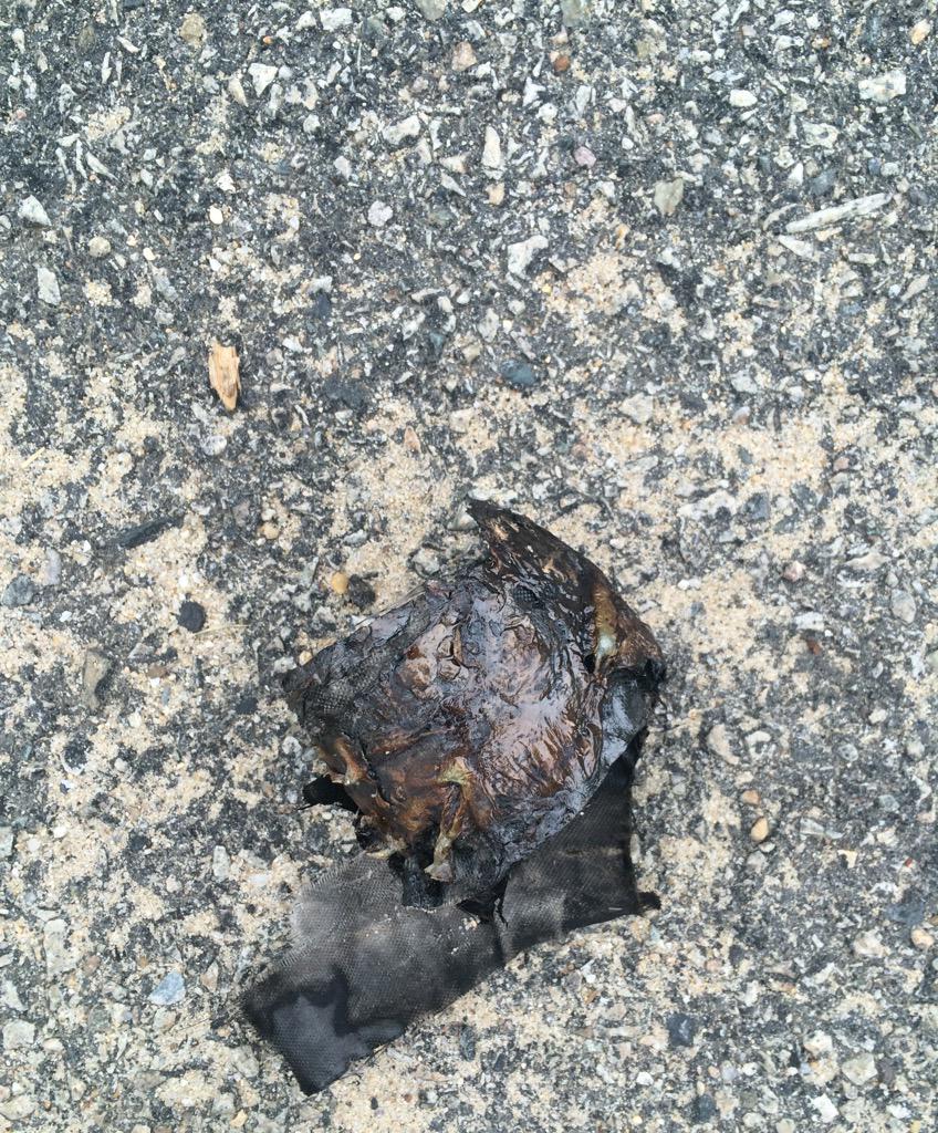 When you have duct tape on your exhaust pipe