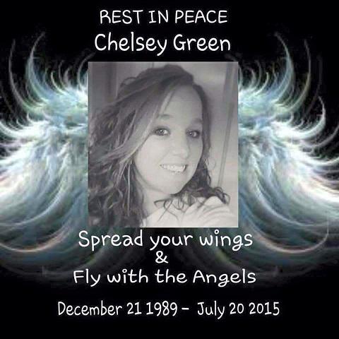 FlaKracker75's tweet photo. Words can't express the sadness I feel for the Green family & friends of Chelsey. #RIPChelsey #Fly #Heaven #Angel http://t.co/th8LoWxzqg