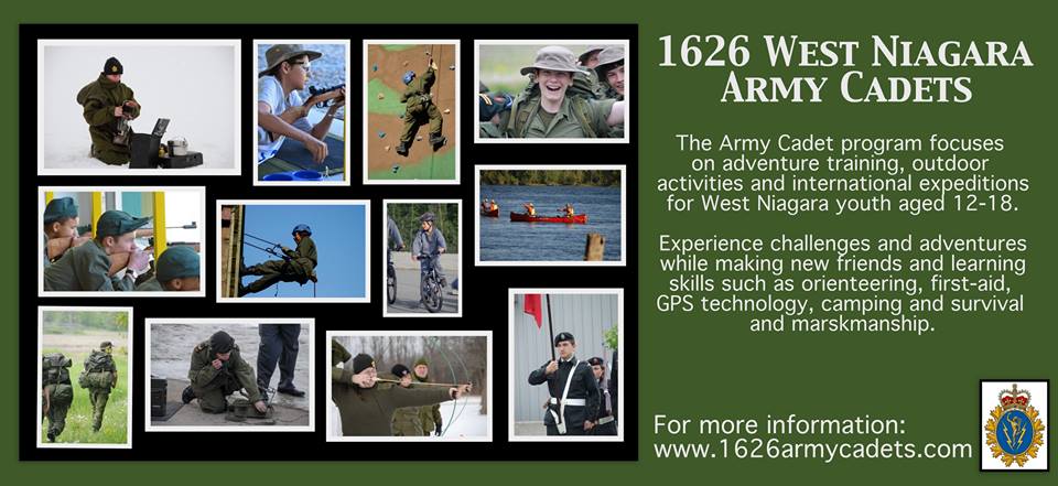 1626Army's tweet photo. Do you have a child in West Niagara 12 or older who loves adventure? Check us out!  http://t.co/Texmf5lUxF http://t.co/1zwRG2qNt7
