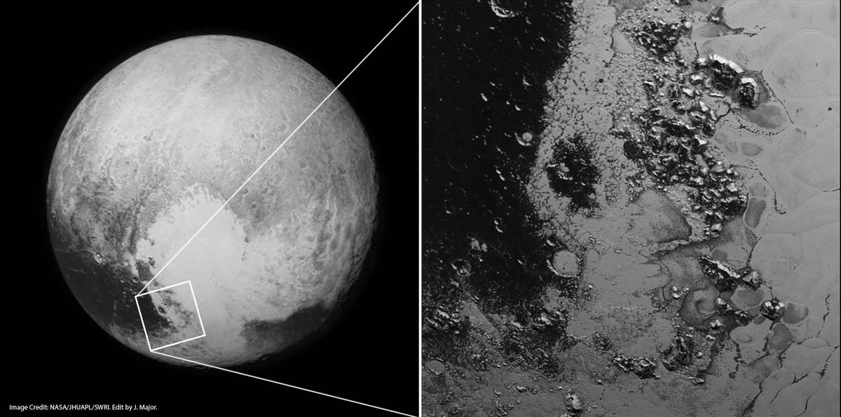 JPMajor's tweet image. Here's where those "new" mountains are located on Pluto lightsinthedark.com/2015/07/21/ano… @NewHorizons2015