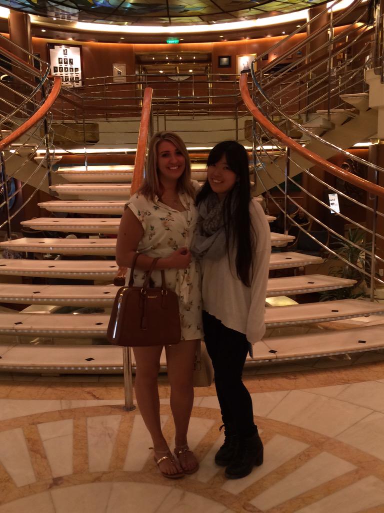 olsen_stacey's tweet image. Reunited once again! #shipvisit #myoldhome #juniorassistantpurser #2014 #missit ⚓️🙊☺️