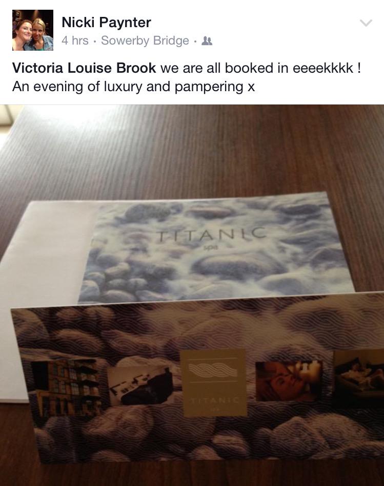 PhoenixSuccess's tweet photo. Eeeeek it's all booked!!! Pamper time for Nicki for hitting one of my incentives!!! http://t.co/t9E2TONaSn