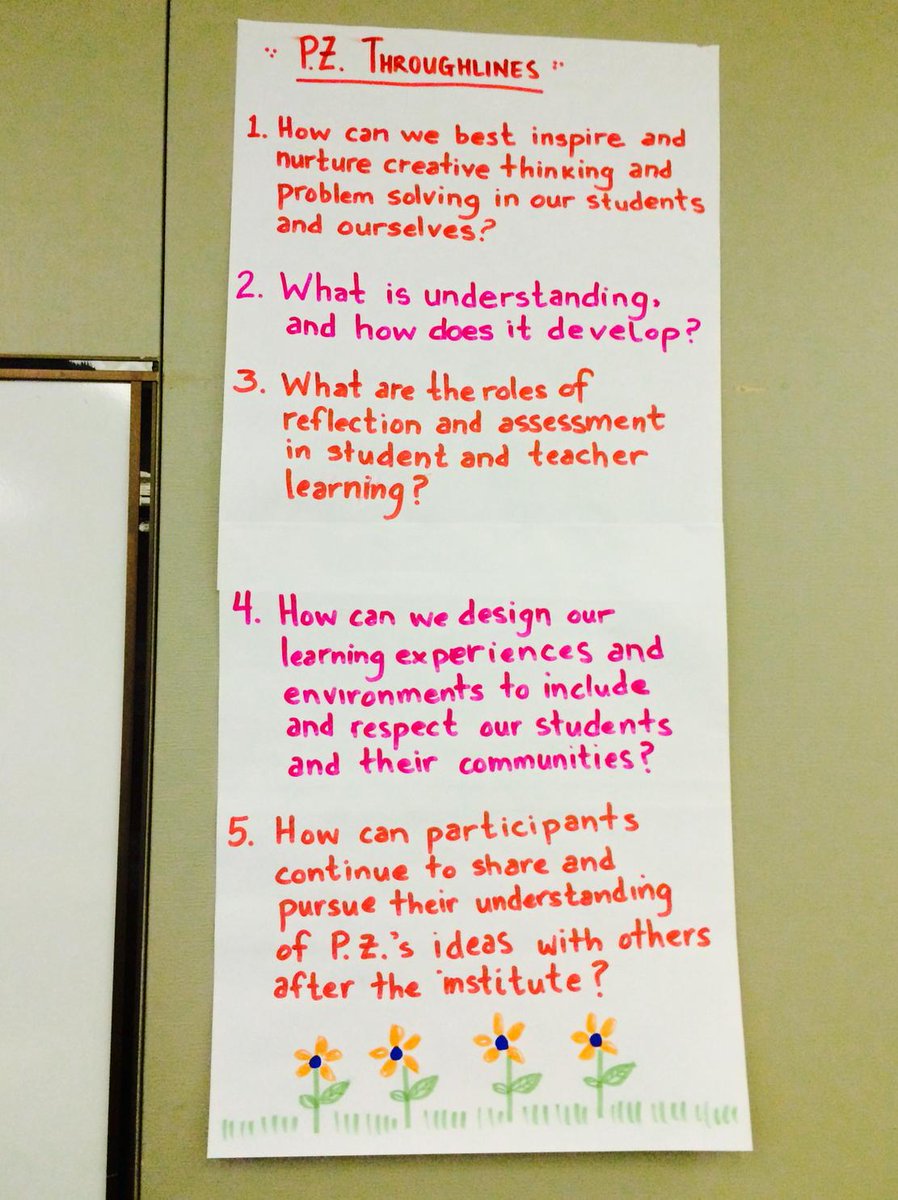 maryannesacco's tweet image. Project Zero through lines. Big, important questions to always keep in mind &amp;amp; practice #pzc2015 @ProjectZeroHGSE