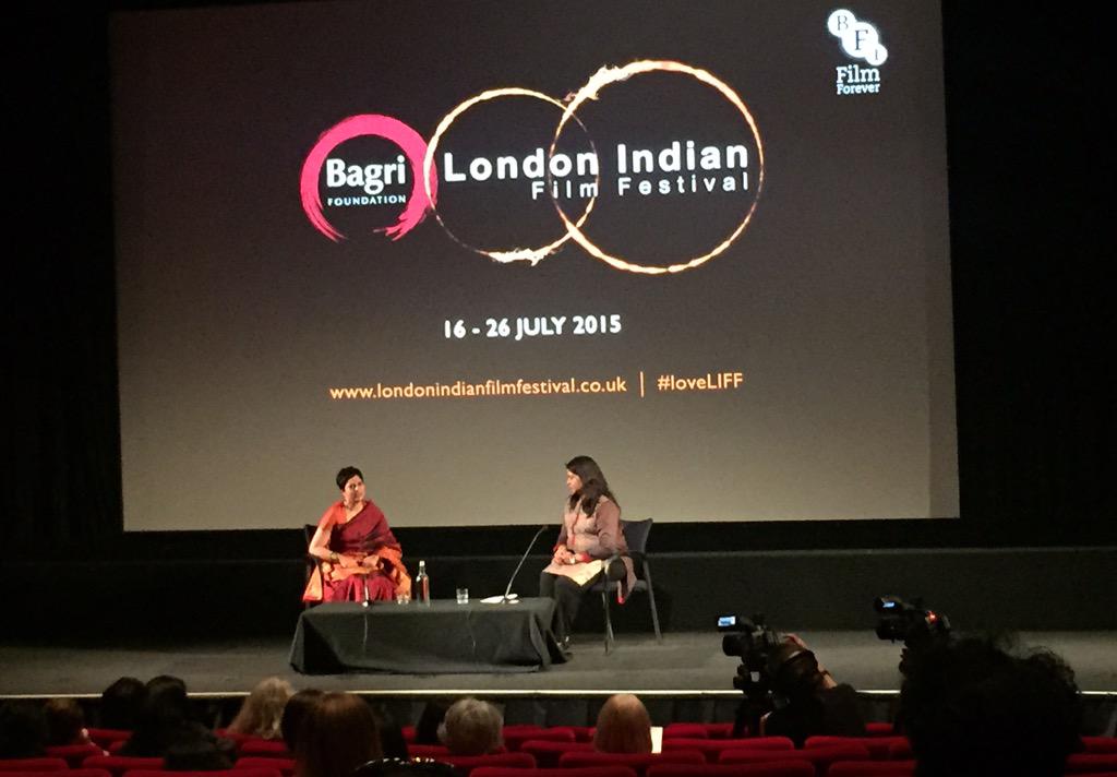 @namanrs introducing stunningly beautiful film #Nirbashito followed by Q&A with#ChurniGanguly #SangeetaDatta#LoveLIFF