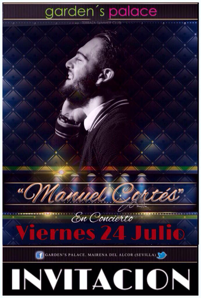 Viernes 21 Julio MANUEL CORTÉS!💃 Y el Sábado 25 YLENIA 👏👏... Te esperamos en <a href="/GardensPalace/">Garden´s Palace</a> 💚🌴