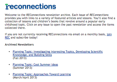 Need some #earlyed planning ideas try looking at archived REConnections for topics/resources ohiorc.org/r/REC2