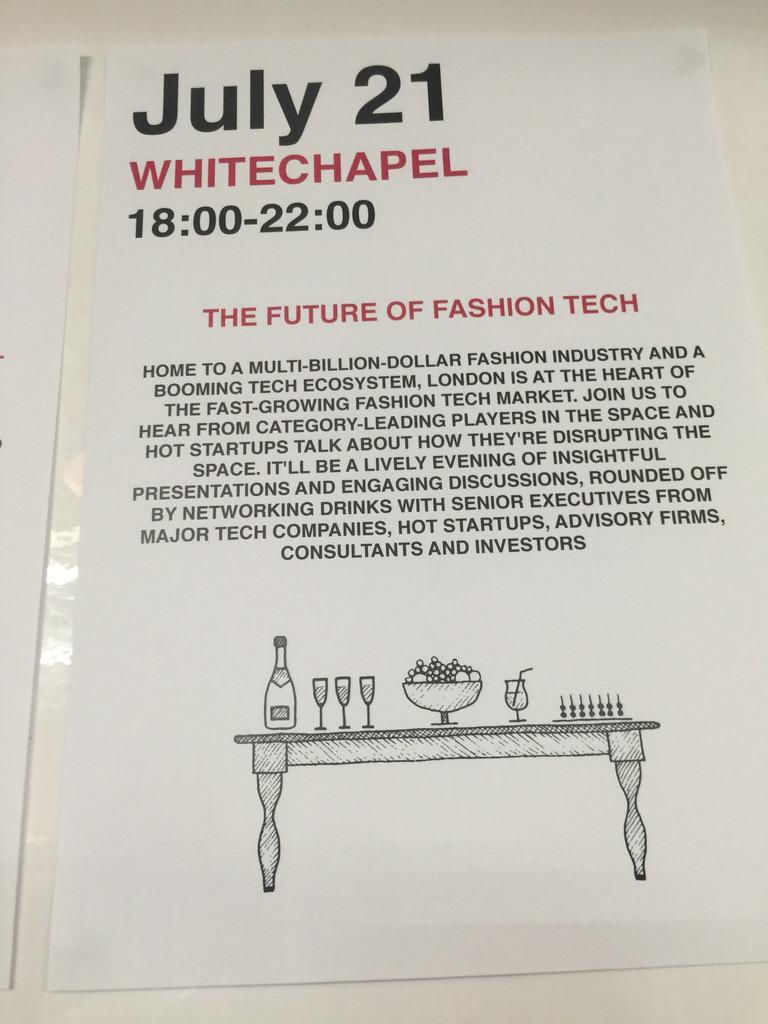ScotttheBoom's tweet photo. Representing at the Future of Fashion Tech event tonight in Whitechapel #Boom #Trillenium http://t.co/VH17bf4GmA