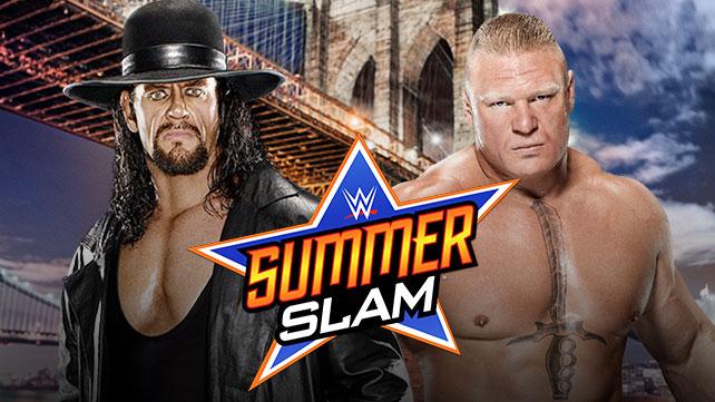 #WWE #SummerSlam #2015 #TheUndertaker vs. #BrockLesnar - Singles match