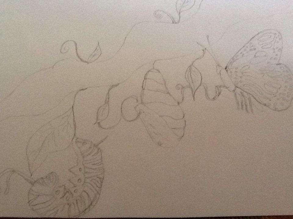 violet1277's tweet photo. #onelittleword sketch drawing - Become. #AzleSL15 http://t.co/en0RFVm9VO
