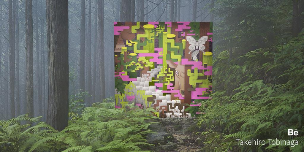 creativecloud's tweet photo. Artist Takehiro Tobinaga gets inspired by Japan's Kumano Kodo Trail. Watch him #MakeIt: http://t.co/AjCxwvJtNB http://t.co/K1hLV1kTws