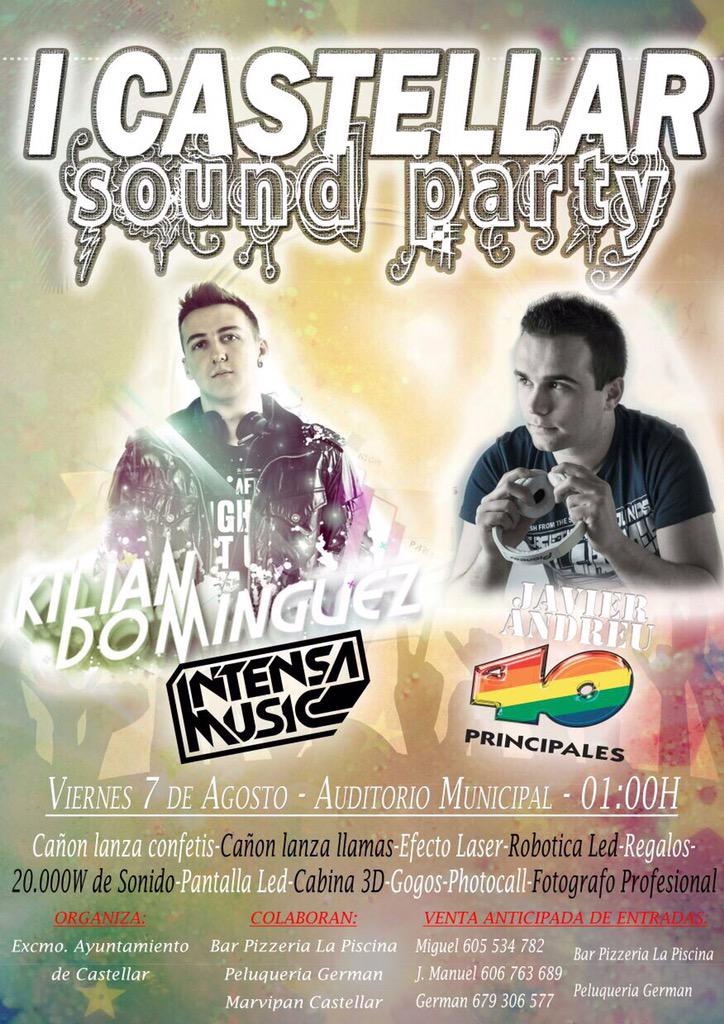 jalg_86's tweet photo. #CastellarSoundParty2015 7 de Agosto, Auditorio Municipal, 1:00 horas ¿Te lo vas a perder? @KilianDominguez http://t.co/EwGaIN2jVG