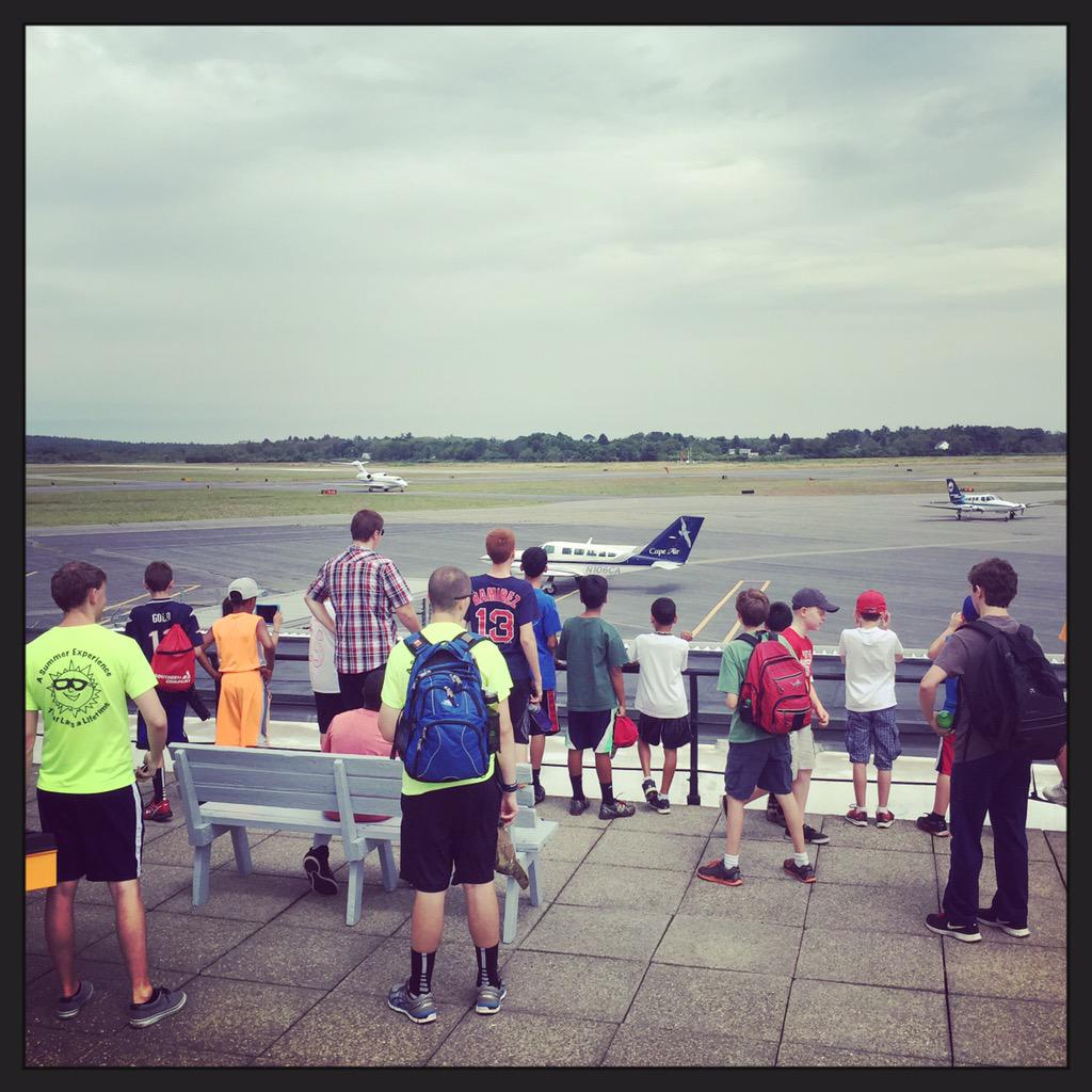Our friends from College Academy stopped by to visit the airport today! Great to see such enthusiasm from the group!