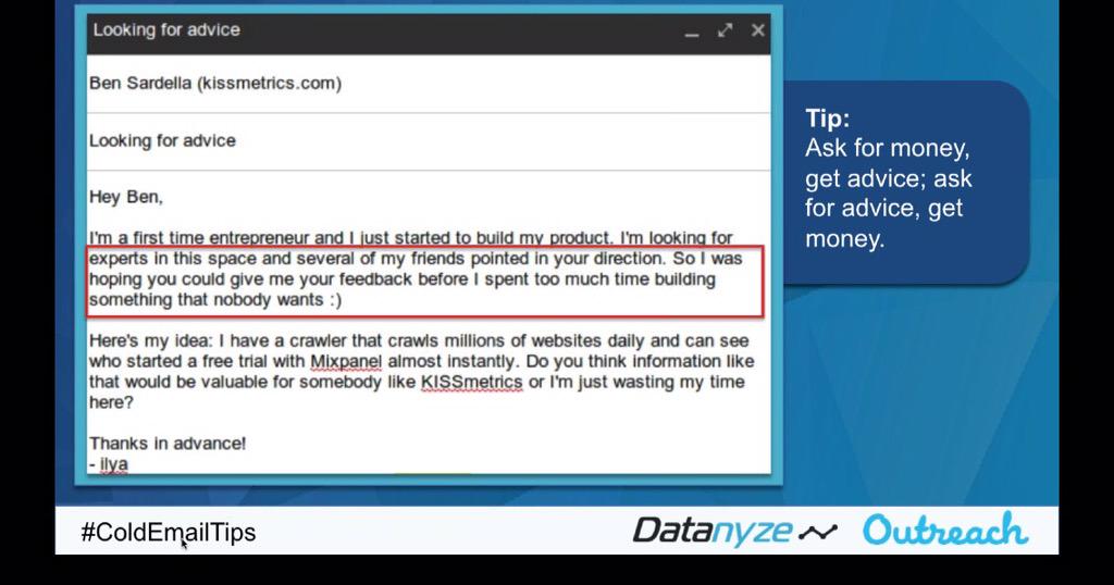 YamunaReddi's tweet image. .@SLaber89 Have an attention-worthy opener. Okay if lengthy but email gets read. &quot;Looking for Advice&quot;  #ColdEmailTips