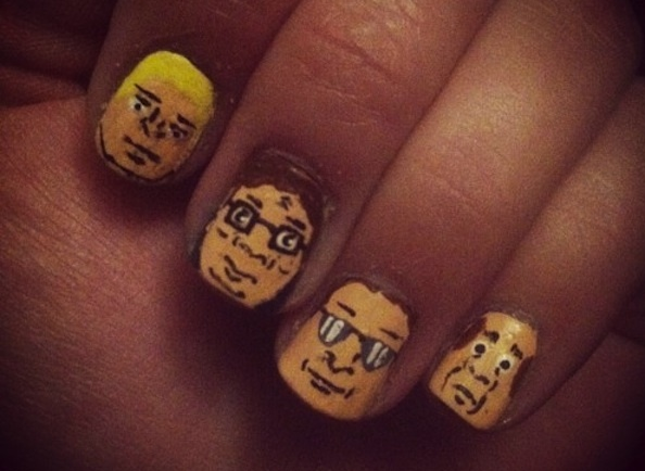 CLAWZco's tweet photo. #KingOfTheHill #NailArt, I tell ya hwat. @ModernHankHill #HankHill http://t.co/KQur4KuXoC