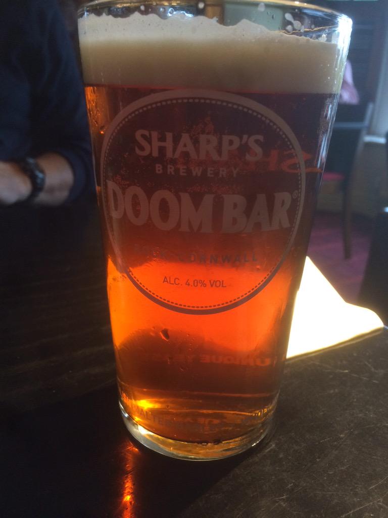 rob_bale's tweet photo. Nothing better than a @SharpsBrewery  @DoomBarBeer to celebrate passing my exams! #CornwallSummer http://t.co/DkX2WPtaFI