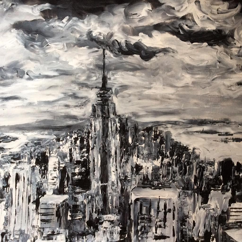View of New York, acrylic. For <a href="/Kpain/">Kirsten Pain</a>