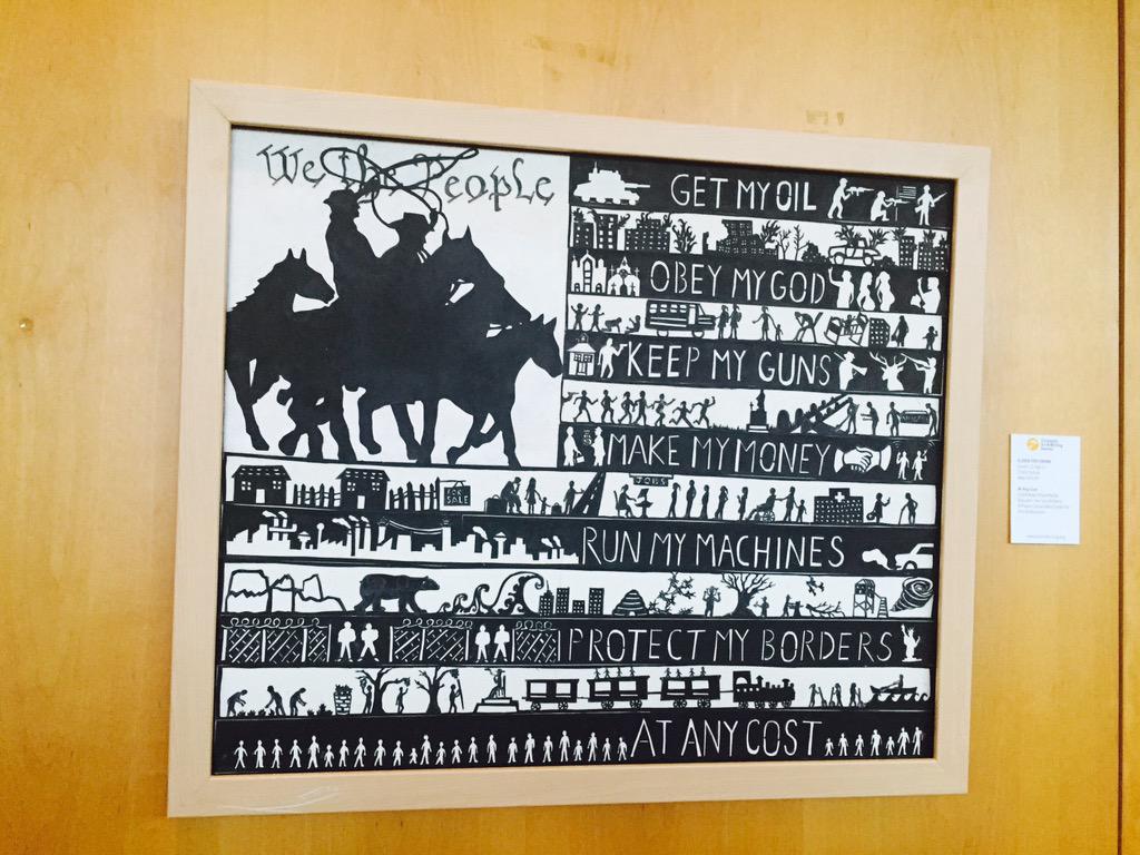 RaposaBeth's tweet photo. Interesting art piece by a senior at Trinity High School in NYC. Displayed at the Dept of Ed #CUIEDDC http://t.co/dNziqW1SmY