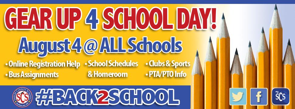 Once you knockout registration, mark your calendars and get ready to #GearUp4School!