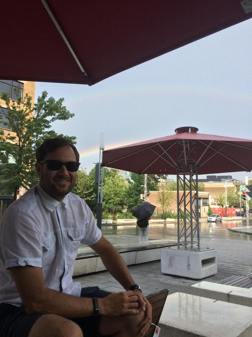 smogsucks's tweet photo. A double #smog #rainbow w/ @kausel #haloproject #unicorns http://t.co/Na7ZNpFSUj