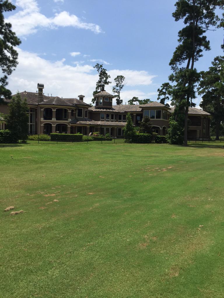 Ridiculous house on the golf course I'm currently at!!!  Pretty fucking SIK!!!