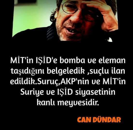 seni suçluyanlar suçlu bulunlar onlar insan olamaz.Can Dündar senin gibi değerli bir gazeteciye haksızlık yapıyolar